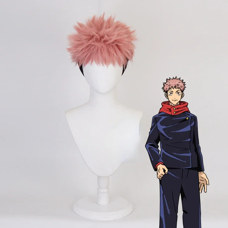 Satin Hair Bonnet - Perruque de cosplay Anime Itadori Yuji,