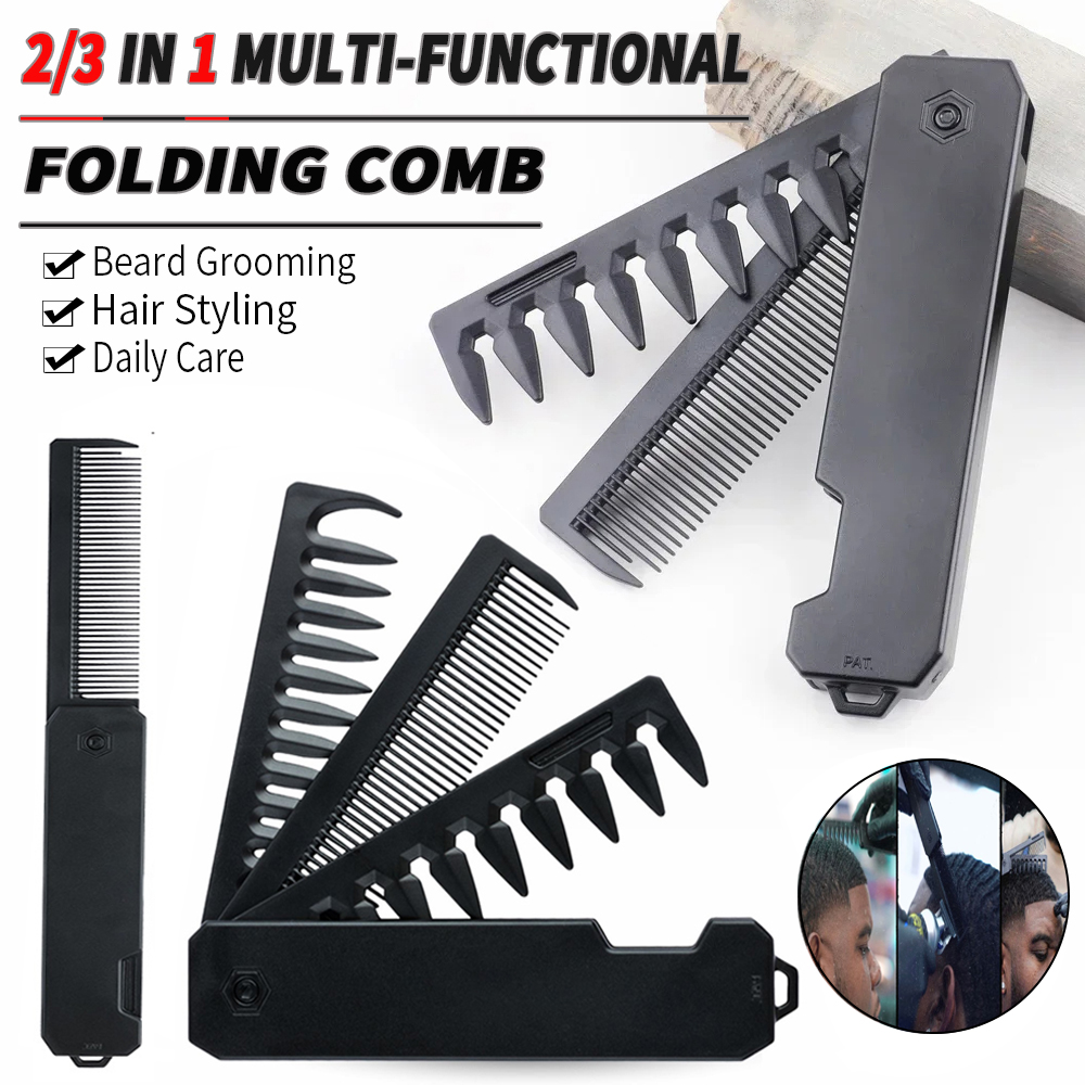Detangling Wide Comb - Nouveau peigne pliable portable 1/2/3 en
