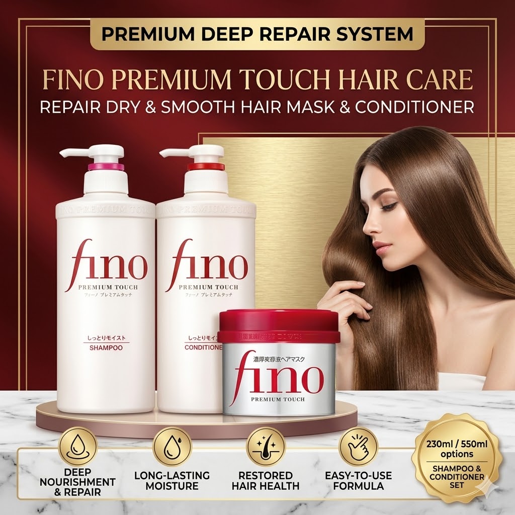 Deep Conditioner Mask - Ensemble de soins capillaires Fino Premium