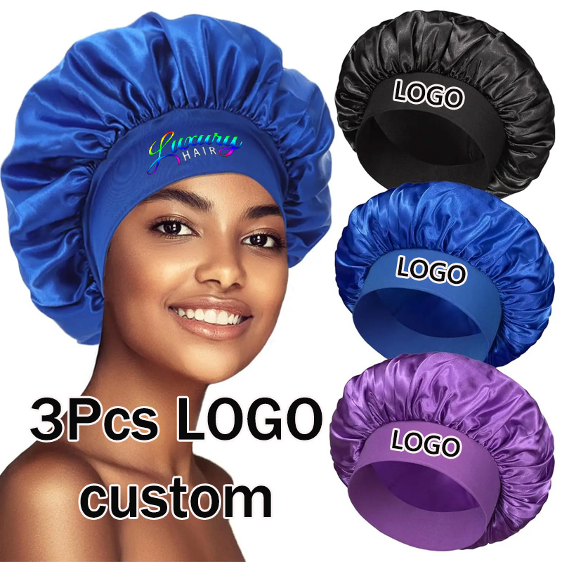 Satin Hair Bonnet - Bonnet de nuit en satin confortable,