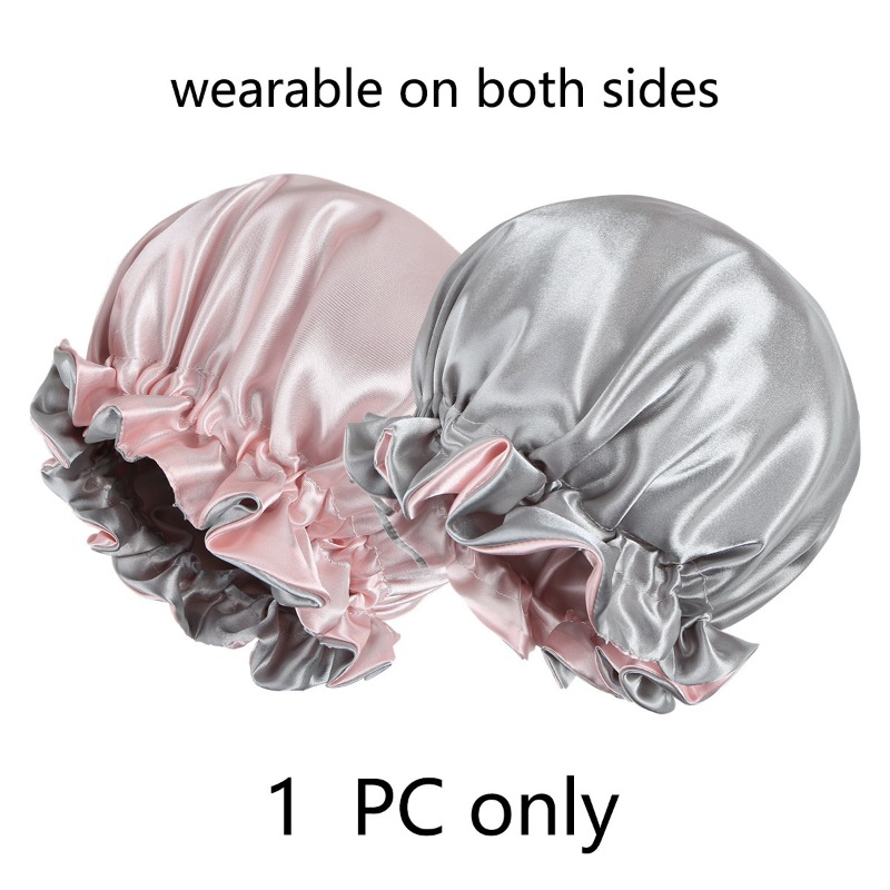 Bonnet de Douche Réversible en - Satin Hair Bonnet avis et prix