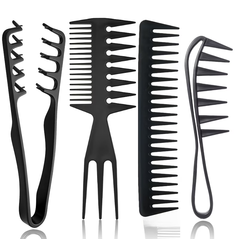 Lot de 4 peignes coiffants pou - Detangling Wide Comb avis et prix