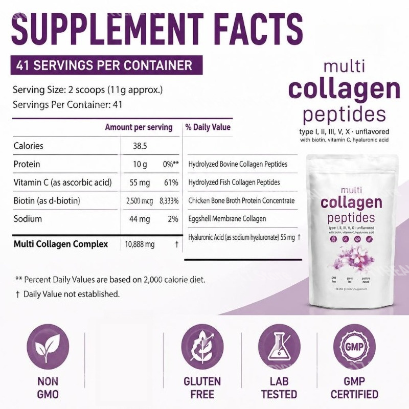 Poudre de peptides de collagèn - Hair Care Capsule avis et prix