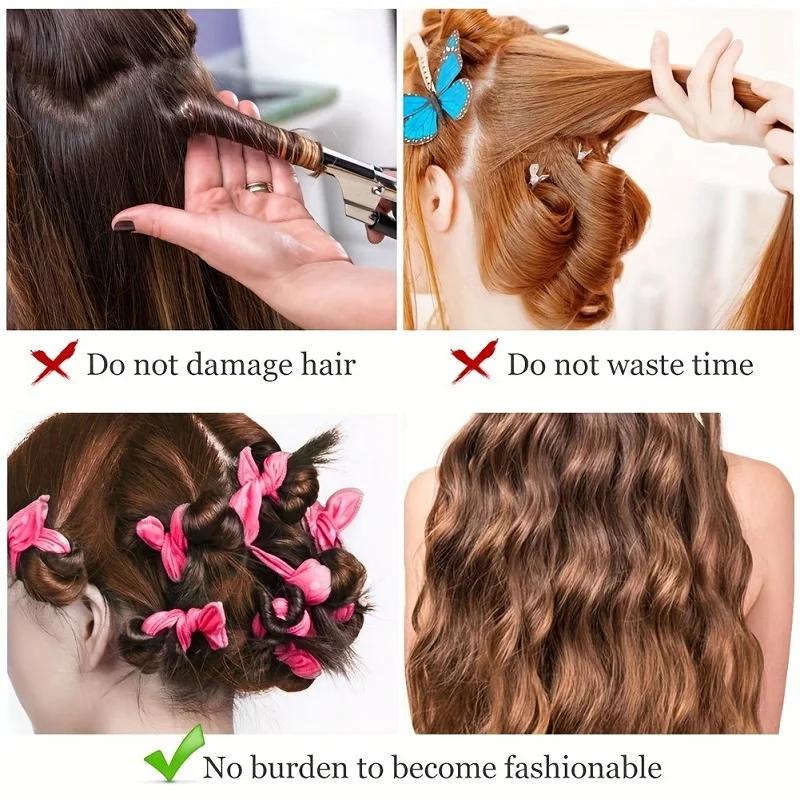 Kit de bigoudis en mousse sans - Satin Hair Bonnet avis et prix